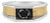 Men's 14K Yellow Gold Plated Sterling Silver 1.0 Cttw Round Black Diamond Band Ring - Size 10.5 For Sale