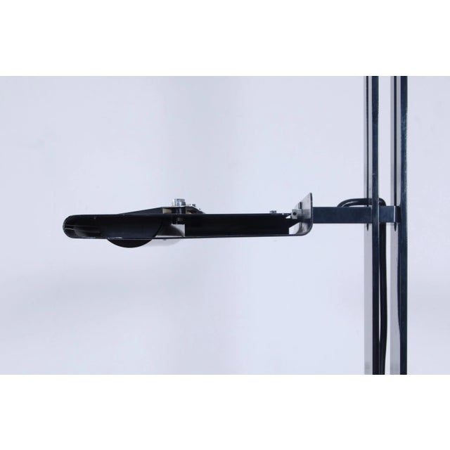 Black Domea Floor Lamp by Bruno Gecchelin for Oluce, 1970s For Sale - Image 8 of 18