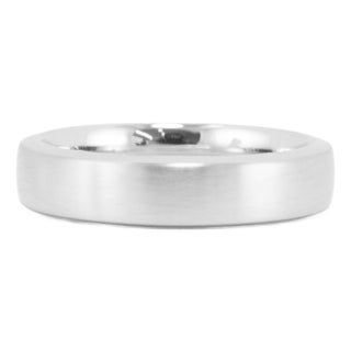 Men’s Tiffany & Co. The Charles Tiffany Setting Platinum Satin Finish Band Ring, Size 8.5 For Sale
