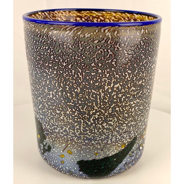 Late 20th Century Kosta Boda Glass Vase or Planter Signed Bertil Vallien For Sale - Image 5 of 6