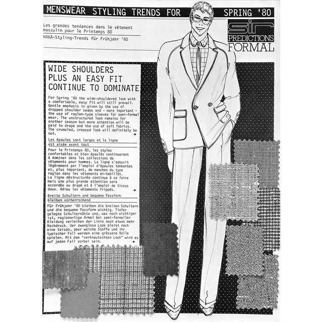 1970s Sir Men's International Fashion Journal 1979 No. 3 For Sale - Image 5 of 11