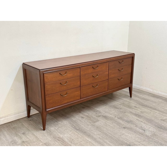 Mid Century Modern Walnut Dresser For Sale - Image 4 of 11