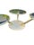 Brass Vintage Mid Century Modern Brass Glass Coffee Table Italian in Milo Baughman Style Design For Sale - Image 8 of 12