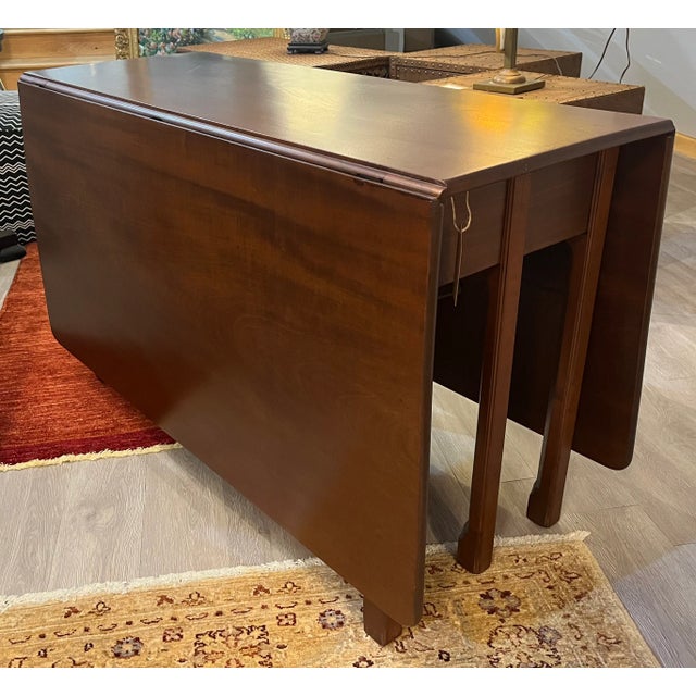 Late 19th Century Antique Mahogany Drop Leaf Table For Sale - Image 13 of 13