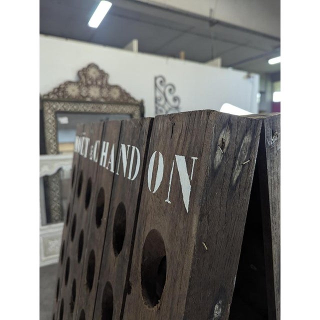 2000 - 2009 Moët & Chandon Oak Champagne Riddling Rack for 120 Bottles For Sale - Image 5 of 7