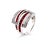 This elegant garnet and diamond ring is crafted in 14ct white gold, cast and hand-assembled to showcase fine...