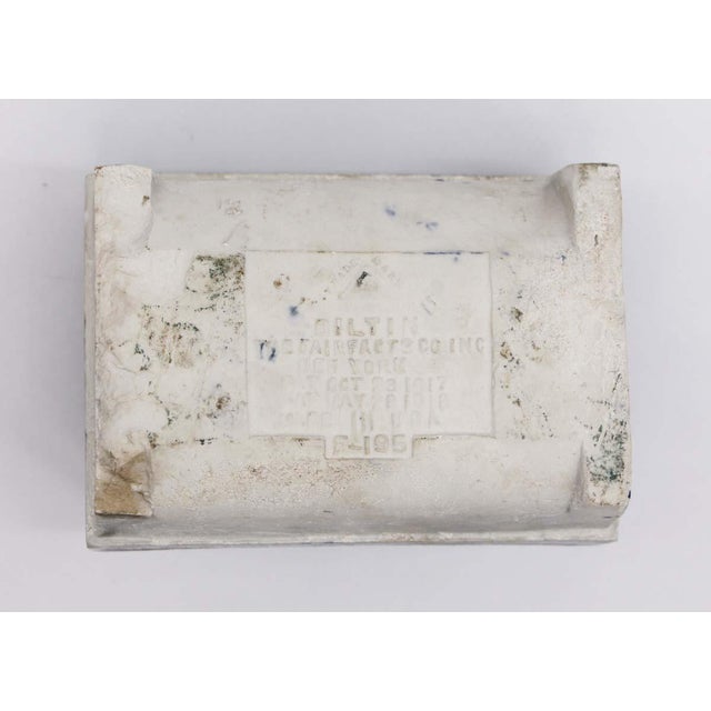 Vintage Navy Blue Ceramic Recessed Soap Dish For Sale - Image 9 of 11