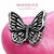 Not Yet Made - Made To Order Pink Butterfly Heart Cremation Urn With Hand Stand With Picture Frame With Silver Butterfly 7x9 Inches | Memorial Keepsake for Ashes, For Sale - Image 5 of 14