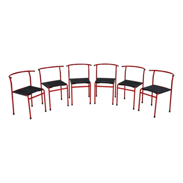Vintage Cafe Chairs from Phillip Starck for Baleri Italia, 1980s, Set of 6 For Sale