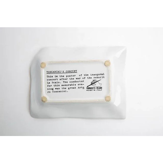 Vintage Ashtray in Ceramic by Fornasetti, 1950s For Sale - Image 4 of 5