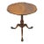 Early 20th Century Vintage Mahogany Chippendale Georgian Style Round Pie Crust Pedestal Side Table For Sale