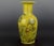 Chinese Antique Chinese Ceramic Qing Dynasty Qianlong Marked Yellow Ground Crackle Glaze Porcelain Vase Hand Painted Twelve Chinese Zodiac Signs Pattern For Sale - Image 3 of 6