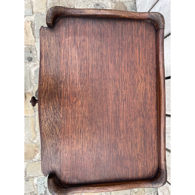Oak Bedside Table, 1930s For Sale - Image 4 of 7