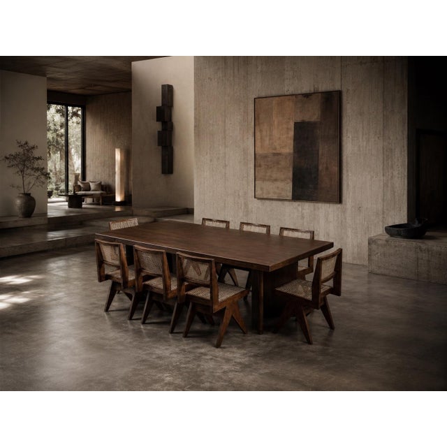 Office Cane Chairs from Pierre Jeanneret, India, 1950s, Set of 8 For Sale - Image 18 of 18