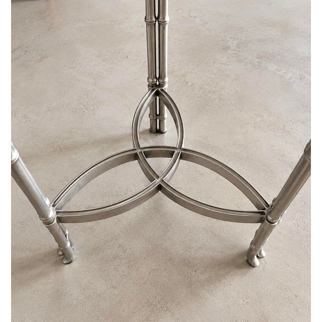 Black Marble Top Side Table For Sale - Image 4 of 7