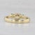 2010s 1.17ctw Diamond Green Demantoid Garnet 3-Stone Engagement Ring 18k Gold Sz 7.75 For Sale - Image 5 of 8