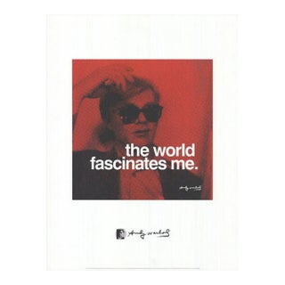Andy Warhol the World Fascinates Me, 2010 Lithograph For Sale