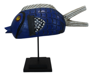 Mali Bozo Puppet Fish in Blue