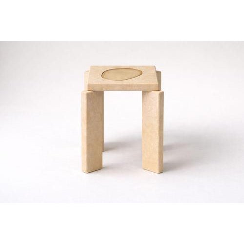 Melts Like Butter Collection Toast Side Table by Monics+Vieira Dimensions: D 35 x W 35 x H 40 cm. Materials: Solid Wood...