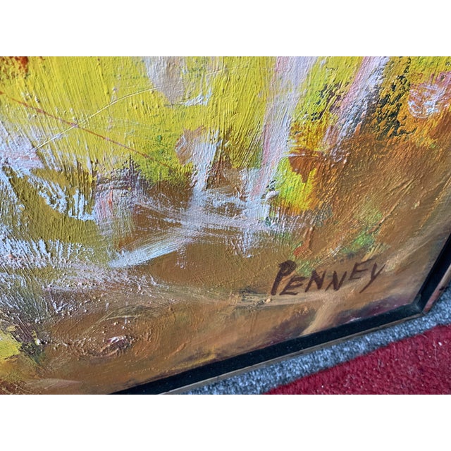 Circa 1970’s James Penney Signed Oil on Canvas Titled “Sunlight Through Sumac” For Sale In New York - Image 6 of 9