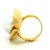 Metal Vintage Italian 18k Gold South Sea Pearl and Diamond Cocktail Ring, 1970s, Size 5.5 For Sale - Image 7 of 15