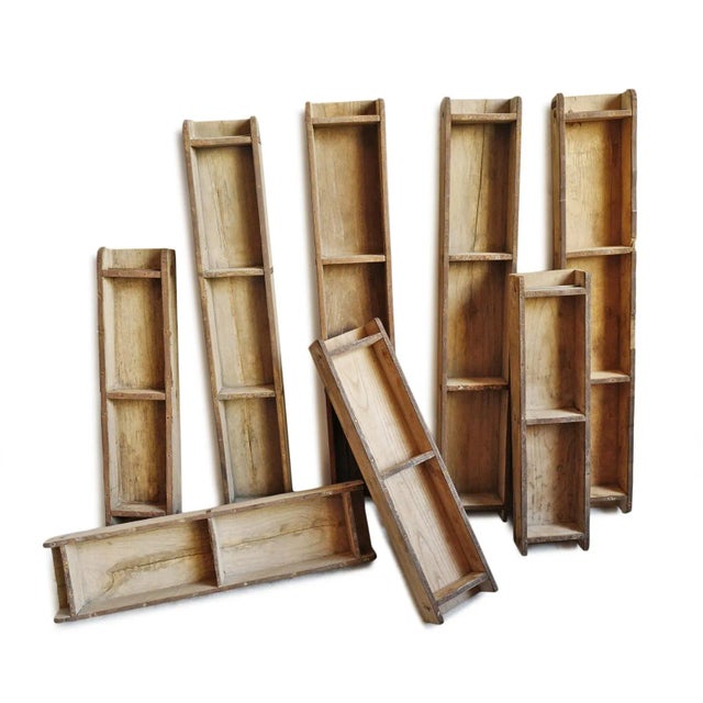 Mid 20th Century Vintage Old Brick Wood Mold Small For Sale - Image 5 of 7