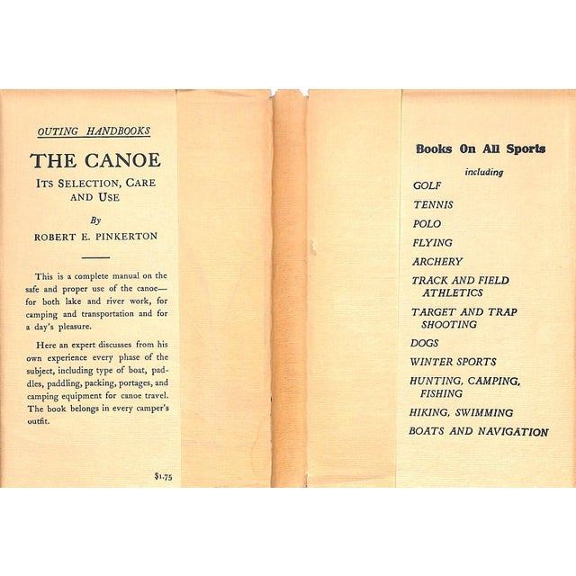 Traditional "The Canoe: Its Selection, Care, and Use" 1952 Pinkerton, Robert E. For Sale - Image 3 of 6