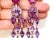 Bochic "Capri" Red Ruby & Purple Amethyst Earrings Set in 18k Gold & Silver For Sale - Image 16 of 18