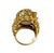 Early 21st Century 0.55 CTW Vintage Style South Sea Pearl & Diamond 18k Yellow Gold Ring, Size 5 For Sale - Image 5 of 6