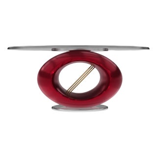 Enza Umbrian Red Side Table from Eje-Design For Sale