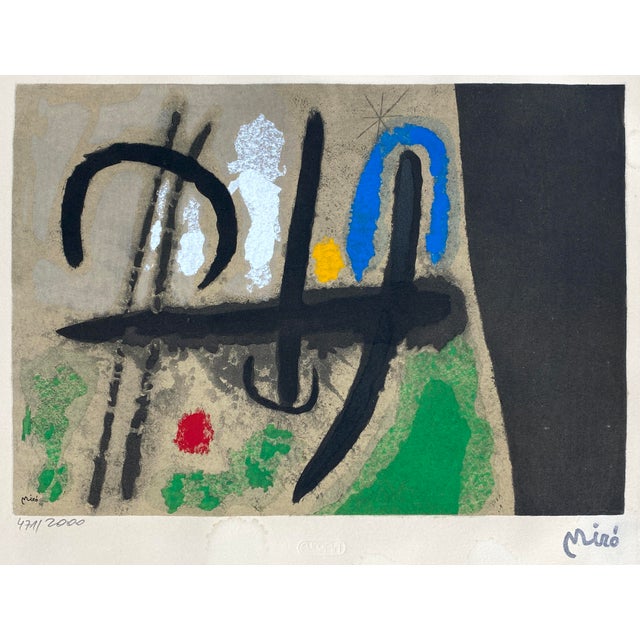 Joan Miro, Oiseau dans un Paysage, 1960s, Lithograph For Sale - Image 17 of 17