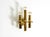 Beautiful 1960s 3-arm wall lamp made of solid brass. designed by the italian designer gaetano sciolari; manufactured by...