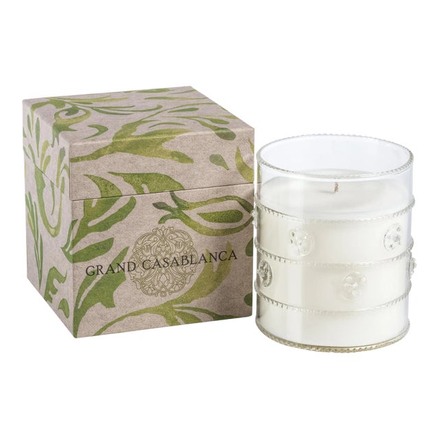 Grand Casablanca Scented Candle, 12 oz, Wild Tuberose For Sale