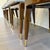 Wood Set of 10 Lorin Marsh Art Deco Tuxedo Dining Chairs in High-Gloss Mahogany & Brass For Sale - Image 7 of 18