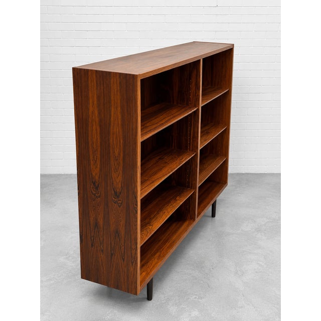 1960s Large Danish Mid Century Modern Rosewood Bookcase, C. 1960's For Sale - Image 5 of 12