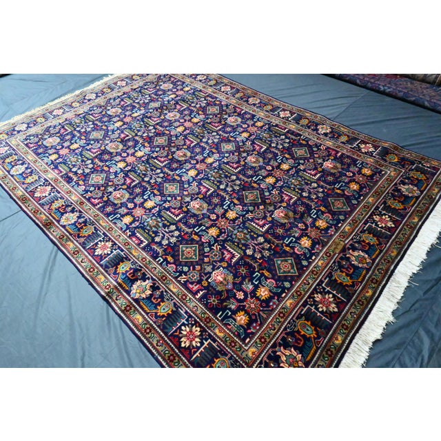 Mid 20th Century Mid 20th Century Persian Afghan Tribal Area Rug 7'9 X 11'1 Ft For Sale - Image 5 of 5