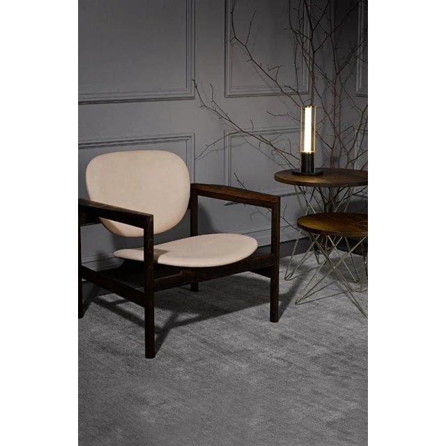 Contemporary Green Indio Marble and Steel Tall Mini O Table by OxDenmarq For Sale - Image 3 of 6