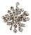 H. Stern Snow Flake 18k Noble Gold 1.23ct Diamond Rose Pink Gold Cocktail Ring, Size 5 For Sale