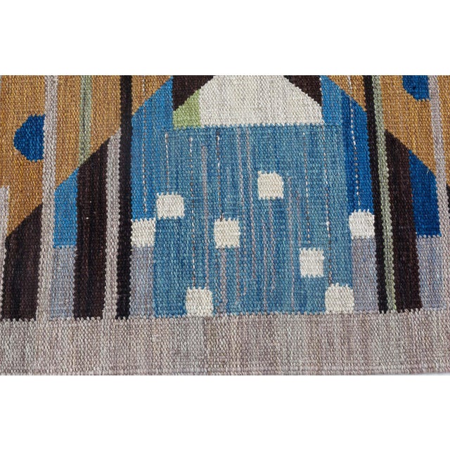 Modern Swedish Design Flat Weave Wool Rug by Doris Leslie Blau For Sale - Image 4 of 7