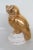Vintage Estatuaria Portugal Porcelain Gold Owl Figurine For Sale - Image 11 of 13