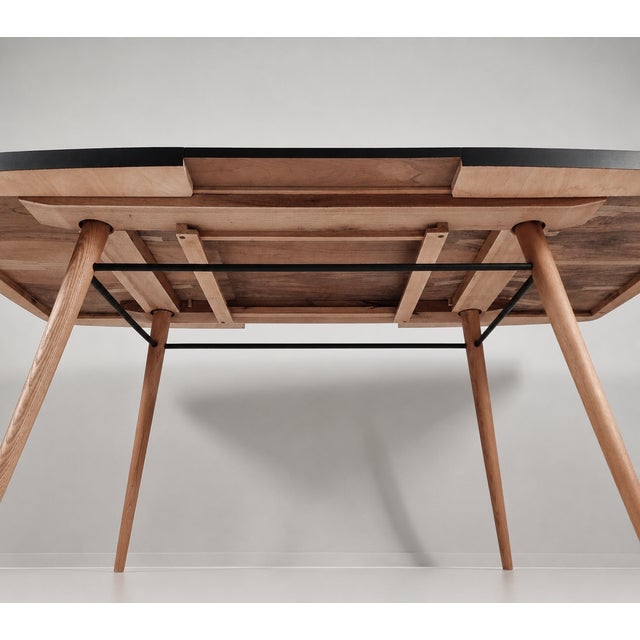 Wood Vintage Ash Wood Table, 1970s For Sale - Image 7 of 8