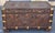 20th Century Chinese Carved Camphorwood Coffer With Brass Accents For Sale - Image 4 of 11