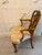 Wood Antique Carved Walnut Desk Armchairs, 1920, Set of 2 For Sale - Image 7 of 18