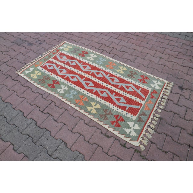 Size: 3.2 x 4.7 ft ( 97 x 142 cm) 38 x 56 inches Color: Organic Natural Dye ( Green,Red,Yellow,Orange,Beige ) Material:...