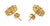 Modernist Opal and Tanzanite 14k Yellow Gold Jewelry Set, 3 For Sale - Image 9 of 12