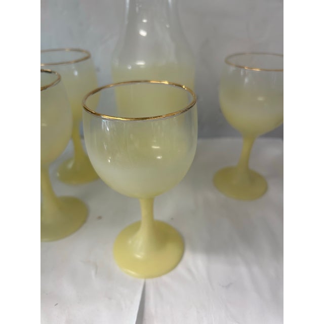 1960s Blendo Carafe and Wine Glass Set- 5 Pieces For Sale In Miami - Image 6 of 9