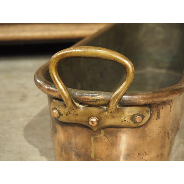 Large 19th Century French Copper Fish Poacher Poissonnière by L. Tendrerie Paris For Sale - Image 10 of 18