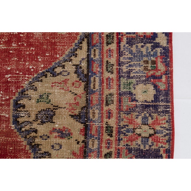 Textile Anatolian Handknotted Vintage Area Rug For Sale - Image 7 of 10