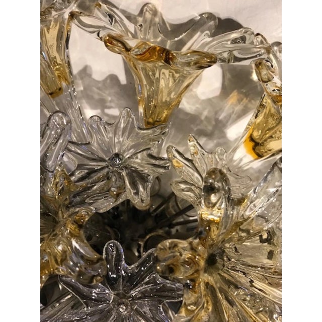 Metal Pair of Venini 1970s Esprit Ceiling Mount Fixture by Toni Zuccheri For Sale - Image 7 of 9