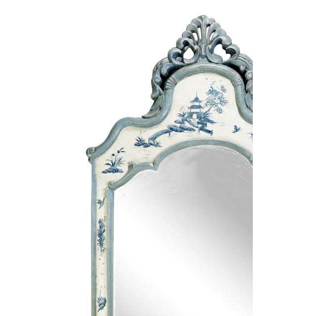 A Vintage 1960s Italian Chinoiserie Pagoda-Shaped Wall Mirror For Sale - Image 4 of 7